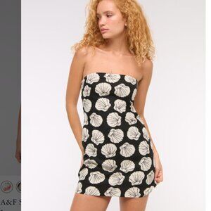 Abercrombie & Fitch Strapless Linen Blend Skort sz Lg